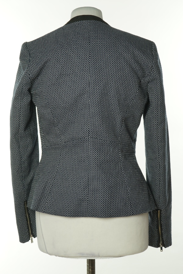 Narzutka marynarkowa granatowo-biała - RESERVED zdjęcie 2