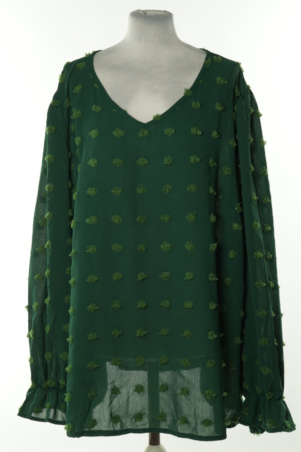 Bluzka zielona w kropki 3D - SHEIN zdjęcie 1