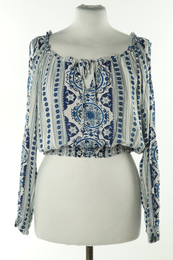 Top biały w niebieskie paski, H&M - H&M zdjęcie 1