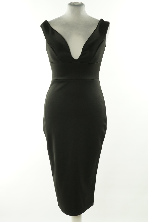 Sukienka czarna na ramiączkach - BOOHOO zdjęcie 1