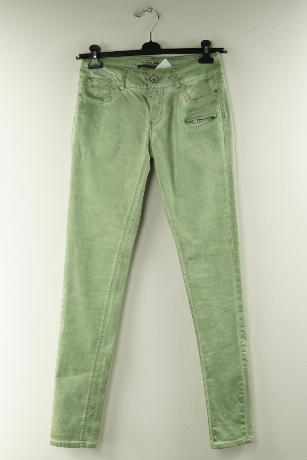 Spodnie zielone jeansowe - GARCIA JEANS zdjęcie 1