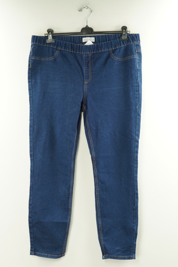 Spodnie granatowe jeansowe - JANINA zdjęcie 1