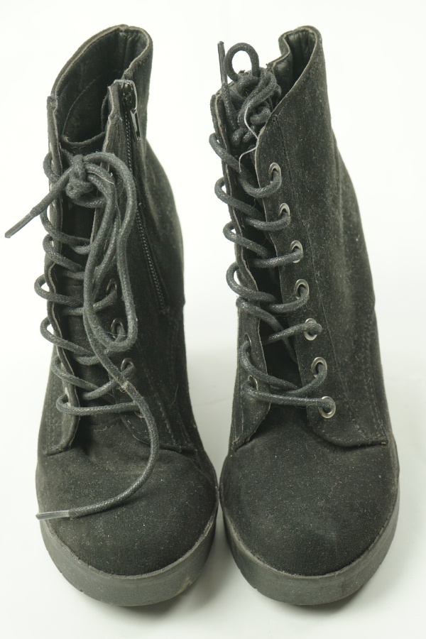 Botki czarne na słupku - PRIMARK zdjęcie 2