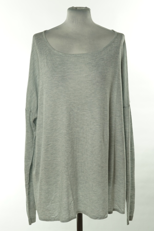Sweter cienki szary - H&M zdjęcie 1