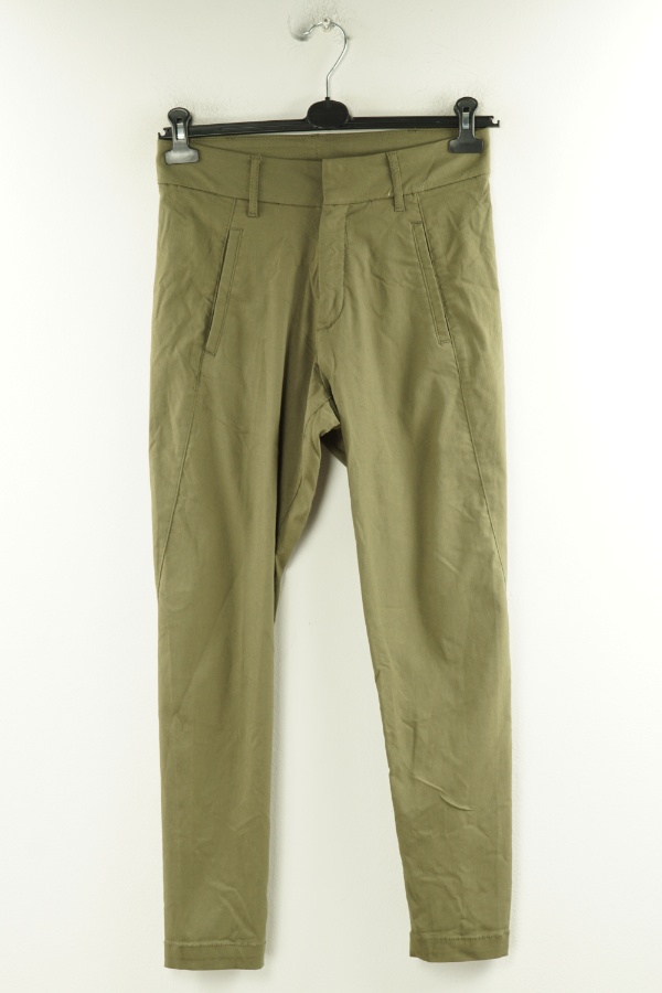 Spodnie zielone jeansowe z wyższym stanem - KAPPAHL zdjęcie 1