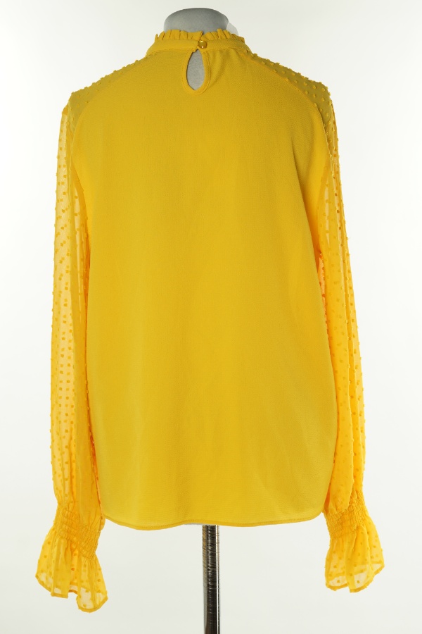 Bluzka żółta z prześwitującymi rękawami - PRIMARK zdjęcie 2