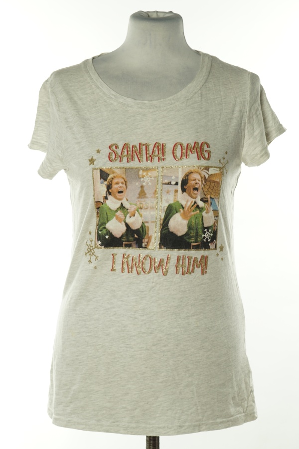 Koszulka szara świąteczna - TESCO zdjęcie 1