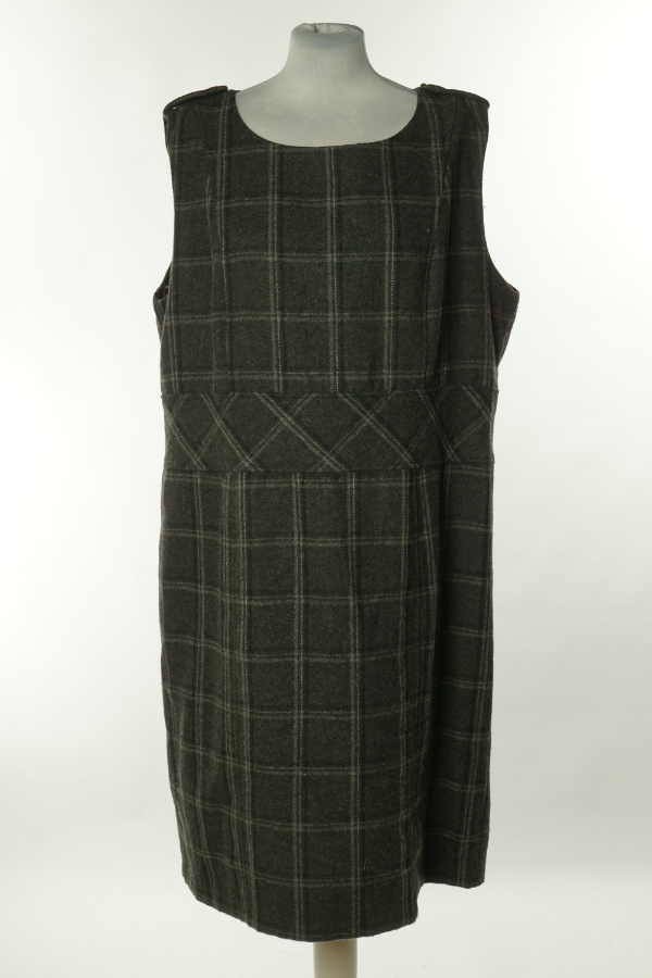 Sukienka szara w kratkę - PACO BOUTIQUE zdjęcie 1