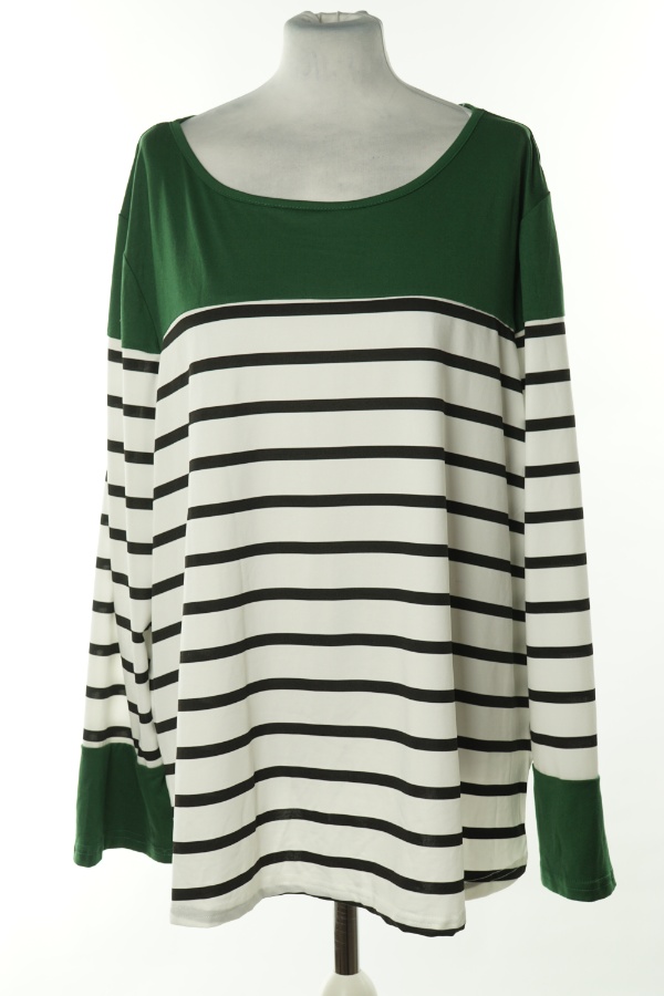 Bluzka biało-czarna w paski - SHEIN zdjęcie 1