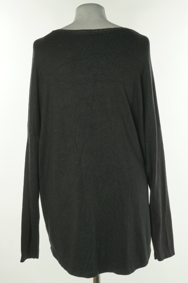 Sweter czarny serce - BRAK METKI Z NAZWĄ PRODUCENTA zdjęcie 2