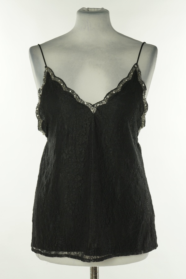 Koszulka czarna koronkowa - BIKBOK zdjęcie 1