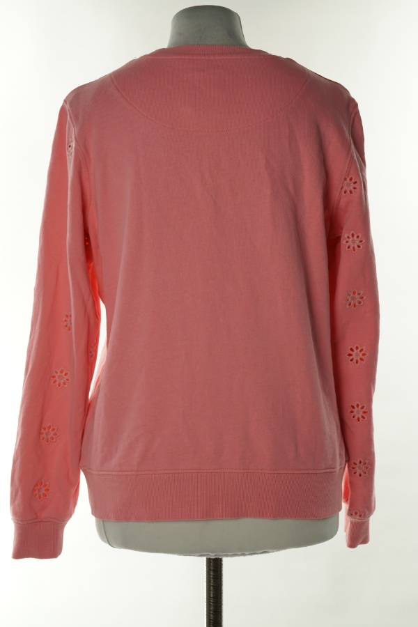 Bluza różowa z ażurowymi rękawami - CREW CLOTHING COMPANY zdjęcie 2