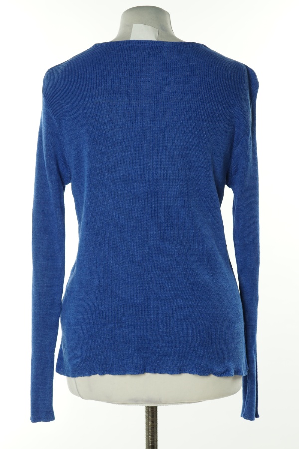 Kardigan niebieski sweterkowy lniany - AURED VITA zdjęcie 2