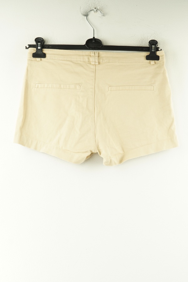 Krótkie spodenki beżowe jeansowe - H&M zdjęcie 2
