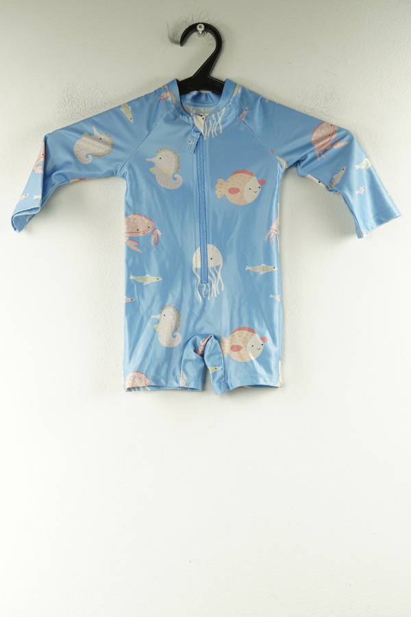 Kostium kąpielowy niebieski w zwierzęta morskie H&M - H&M zdjęcie 1