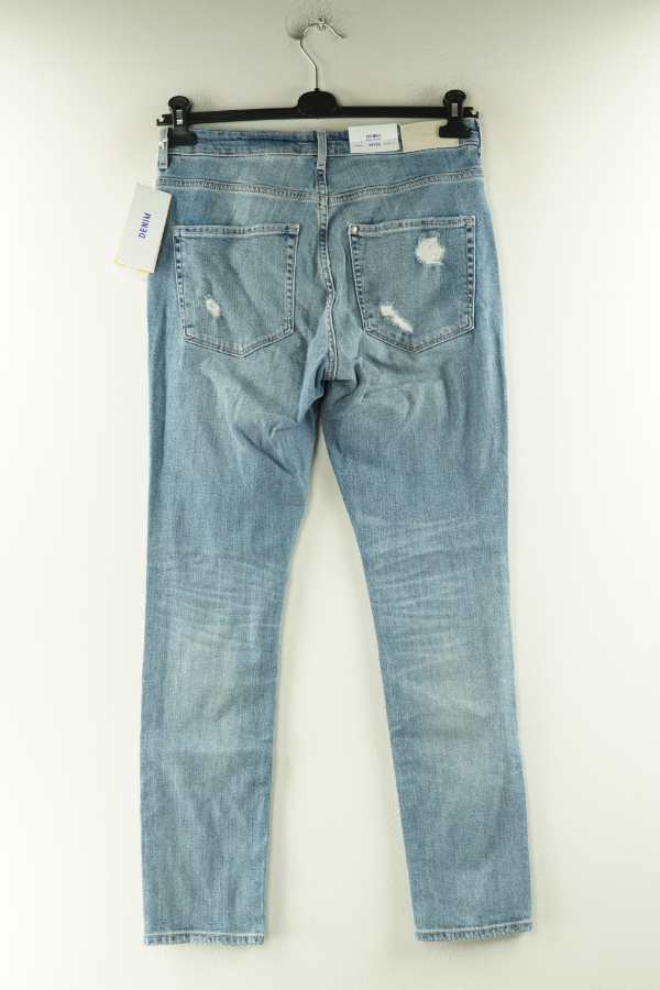 Spodnie niebieskie jeansowe z dziurami - H&M zdjęcie 2