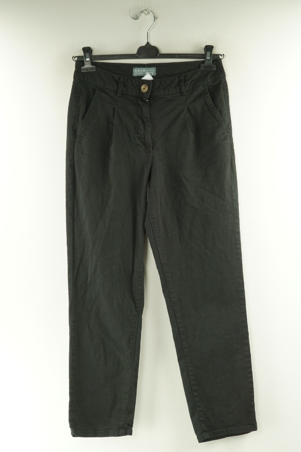 Spodnie czarne jeansowe z wysokim stanem - DENIM CO zdjęcie 1