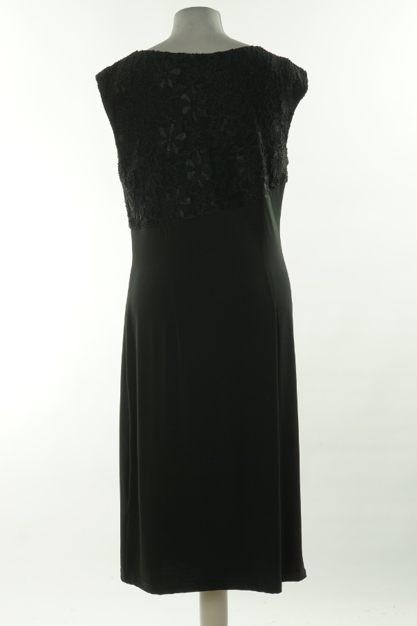 Sukienka czarna z drapowaniem - FABIANI zdjęcie 2