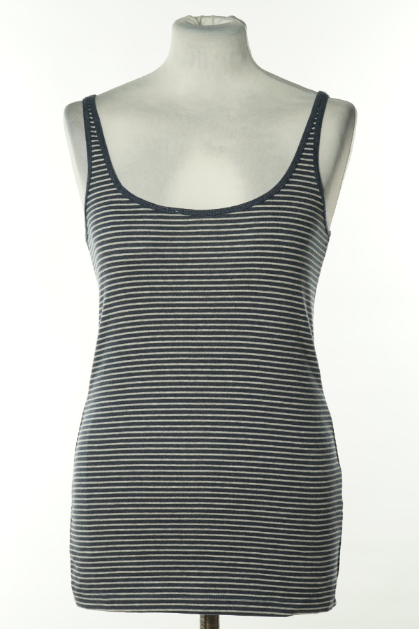 Koszulka granatowo-biała w paski - H&M zdjęcie 1