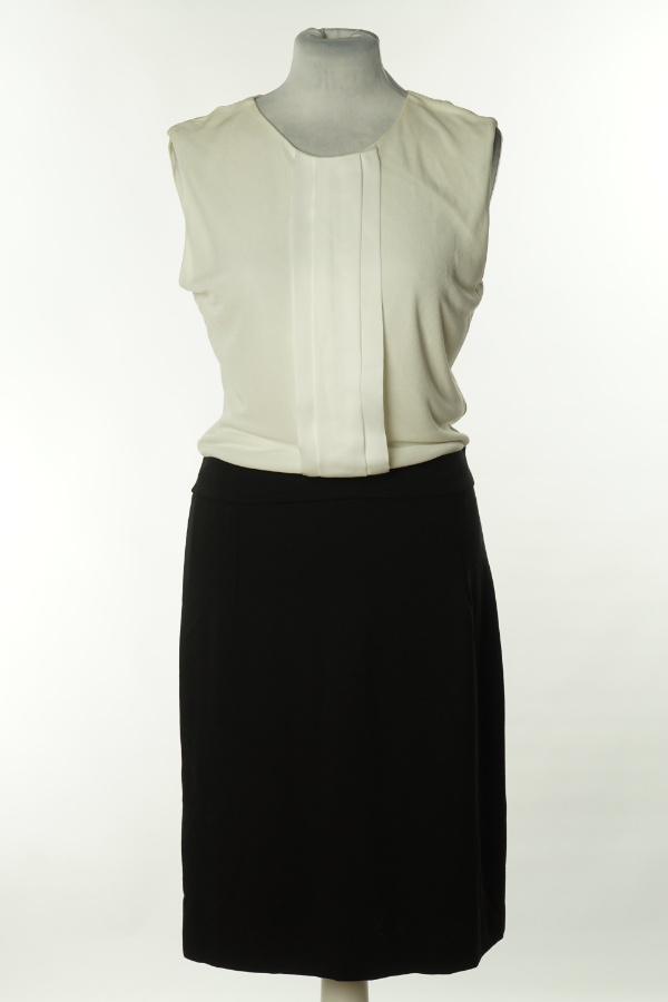 Sukienka biało-czarna, MANGO - MANGO zdjęcie 1