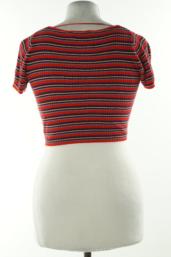 Top czerwony w paski - PULL&BEAR zdjęcie 2