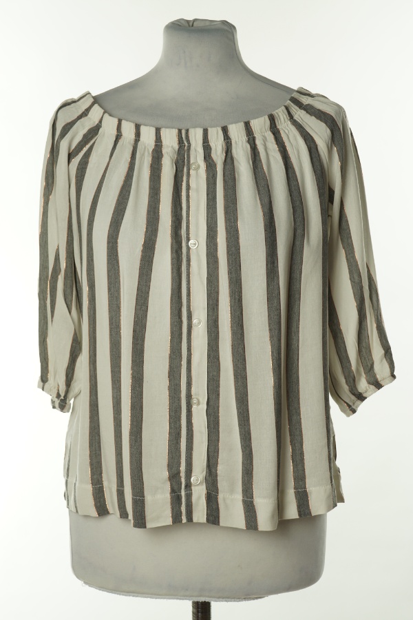 Bluzka w biało - szare paski - PRIMARK zdjęcie 1