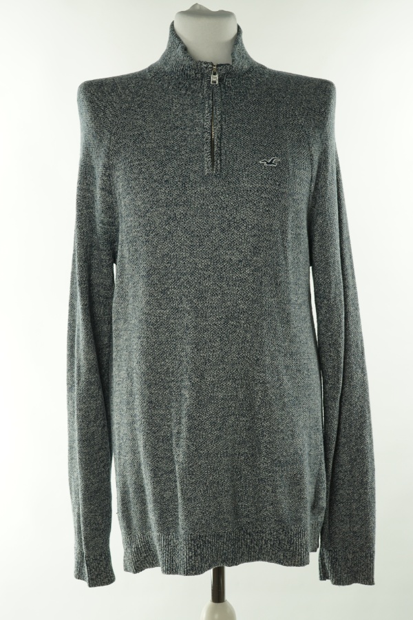 Sweter granatowy melanż HOLLISTER - HOLLISTER zdjęcie 1