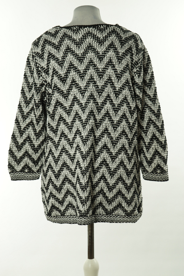 Sweter czarno - biały zygzaki - BRAK METKI Z NAZWĄ PRODUCENTA zdjęcie 2