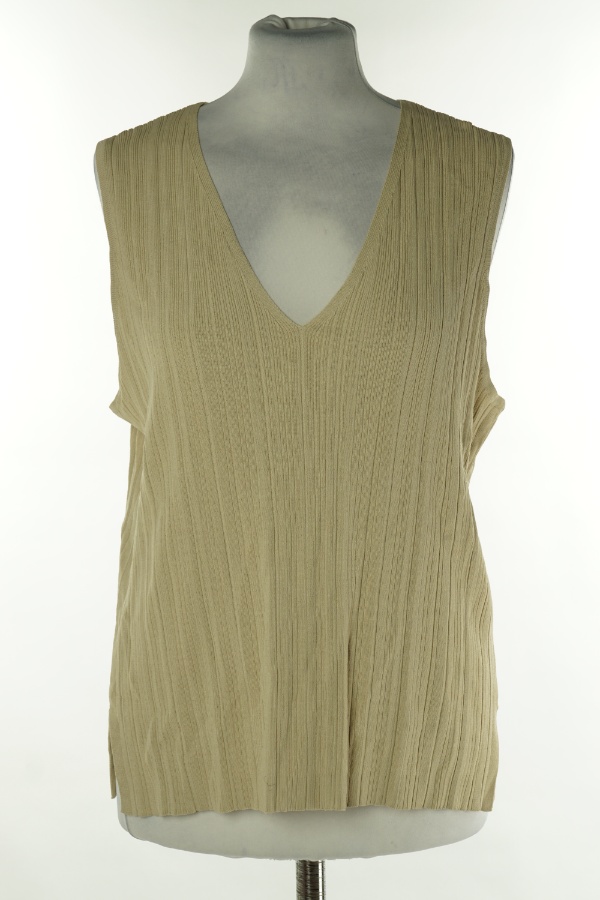 Bluzka beżowa na ramiączkach - AUTOGRAPH zdjęcie 1