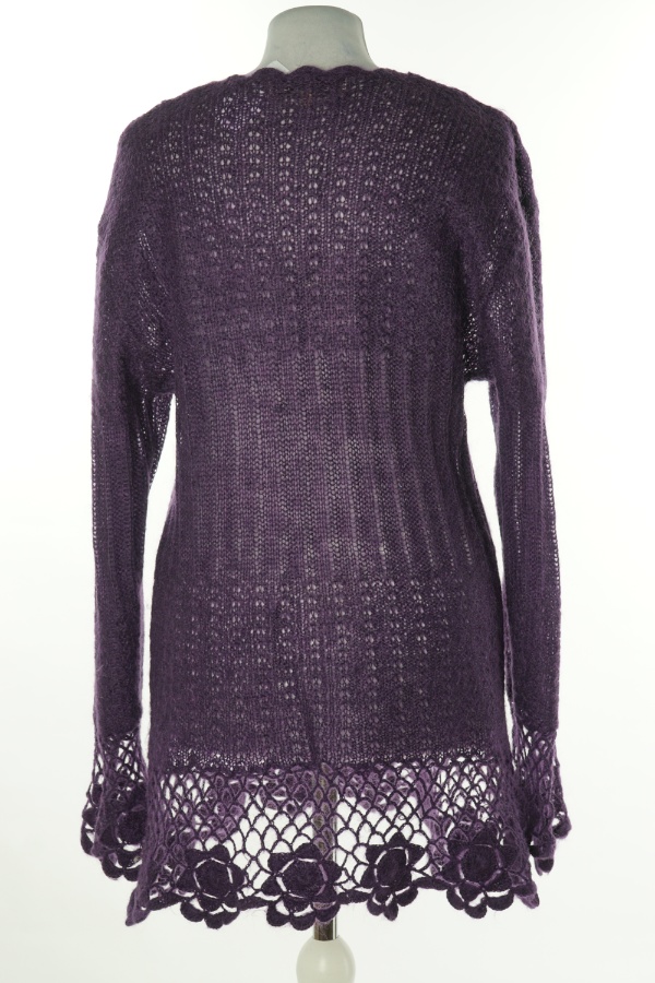 Sweter fioletowy(45%MOHER) - PHILIPPE LE BAC zdjęcie 2