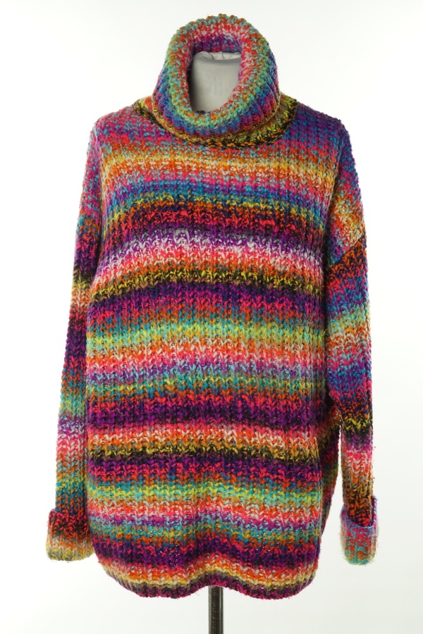 Sweter gruby wielokolorowy - PRIMARK zdjęcie 1