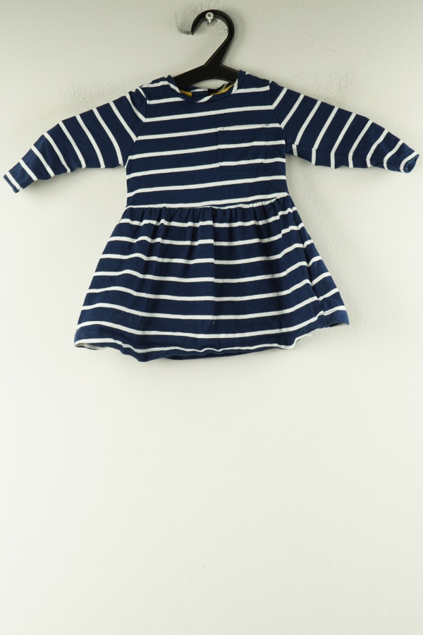 Sukienka granatowa w białe paski - MOTHERCARE zdjęcie 1