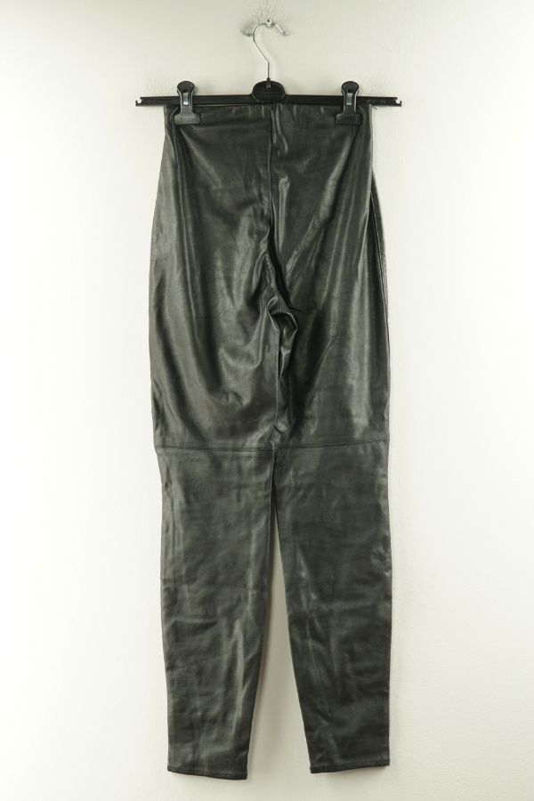 Spodnie czarne ekoskóra H&M - H&M zdjęcie 2