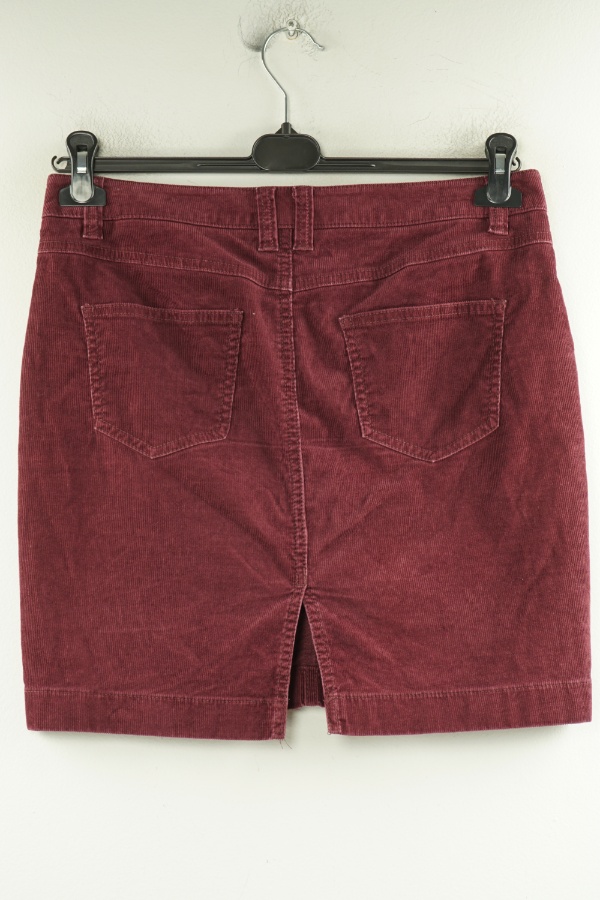 Spódnica bordowa sztruksowa - ESPRIT zdjęcie 2