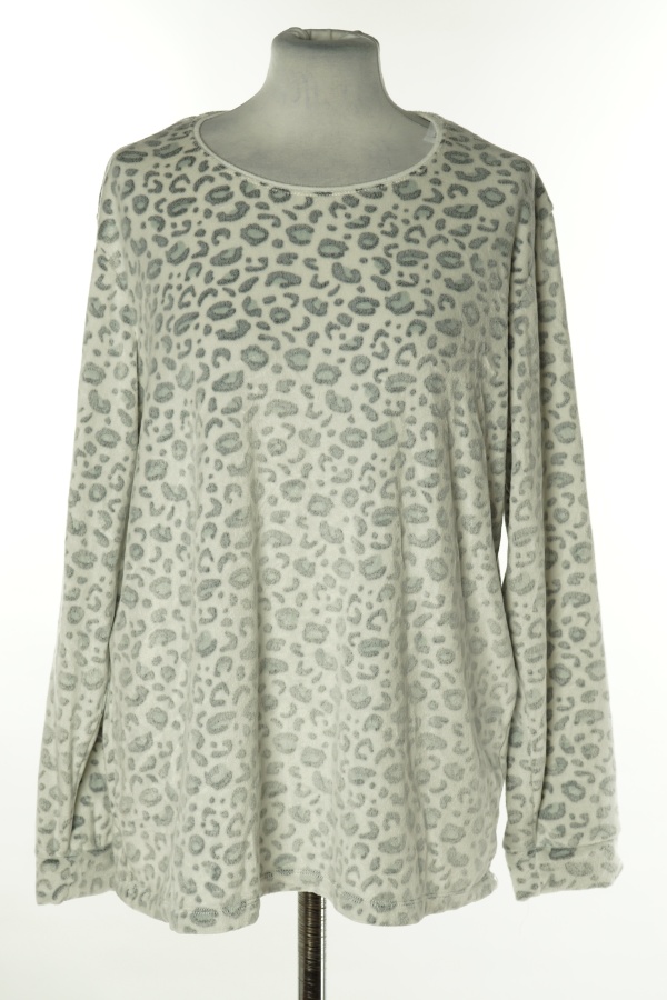 Bluzka piżamowa biała w szare cętki - PRIMARK zdjęcie 1