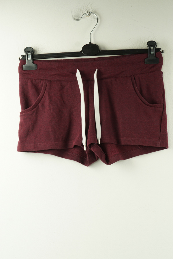Krótkie spodenki bordowe dresowe H&M - H&M zdjęcie 1