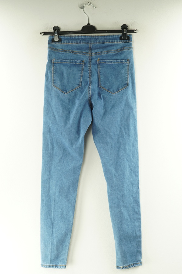 Spodnie jasnoniebieskie z wysokim stanem - DENIM CO zdjęcie 2