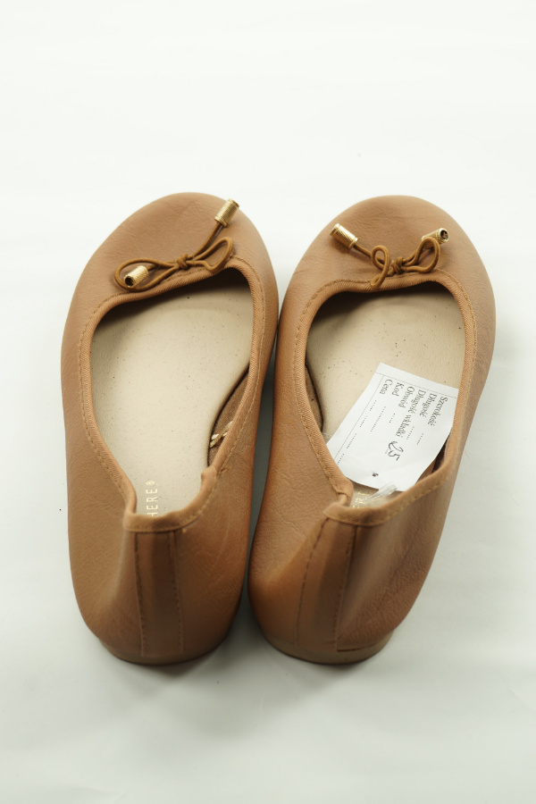 Baleriny brązowe z kokardami - PRIMARK zdjęcie 3
