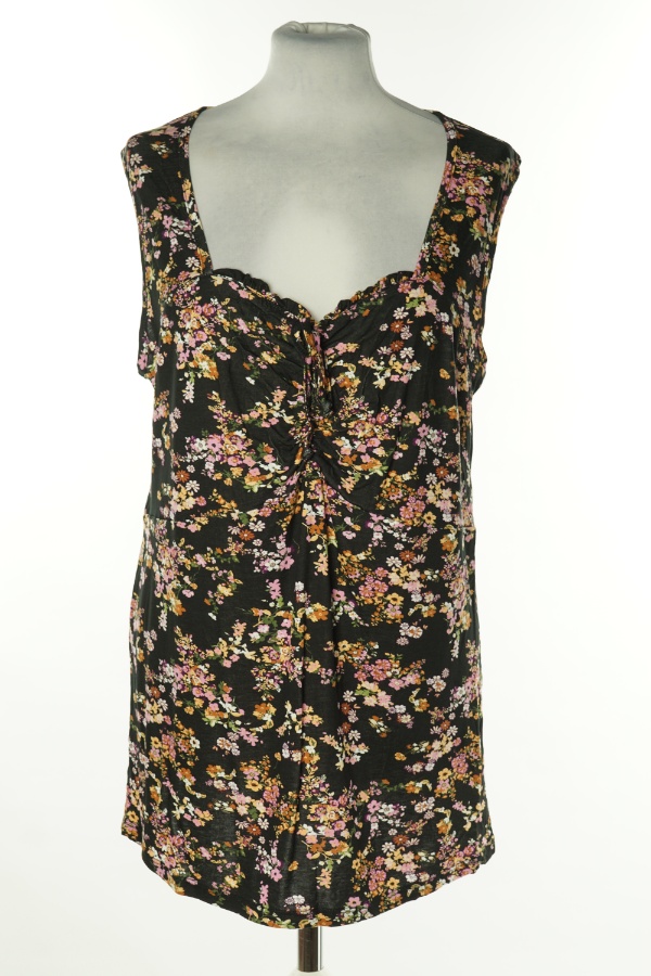 Koszulka czarna w kwiatki - BONPRIX zdjęcie 1