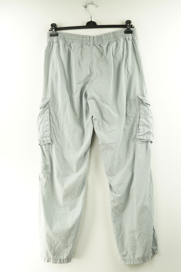 Spodnie jeansowe szare drapowane - H&M zdjęcie 2