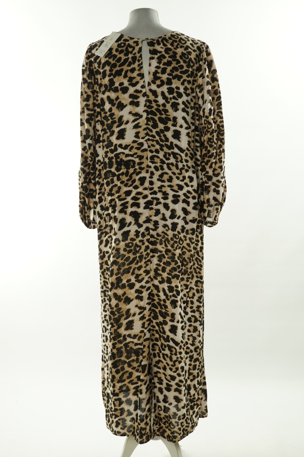 Sukienka beżowa w czarne cętki - NEW LOOK zdjęcie 2