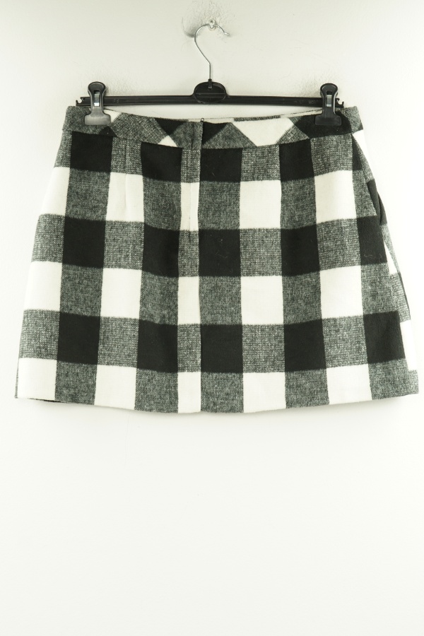 Spódnica sweterkowa kraciasta czarno - biała - PRIMARK zdjęcie 2