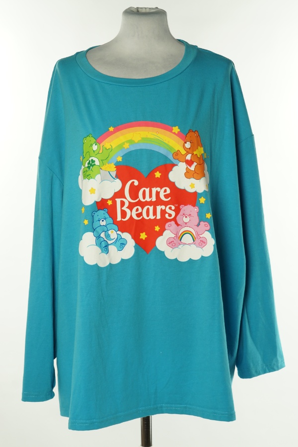 Bluzka niebieska misie z tęczą - SHEIN zdjęcie 1