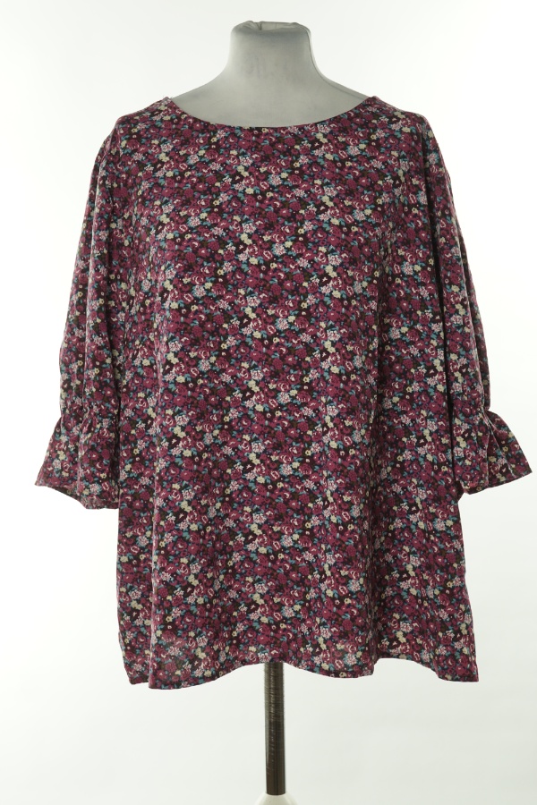 Bluzka fioletowa w drobne kwiaty - SHEIN zdjęcie 1