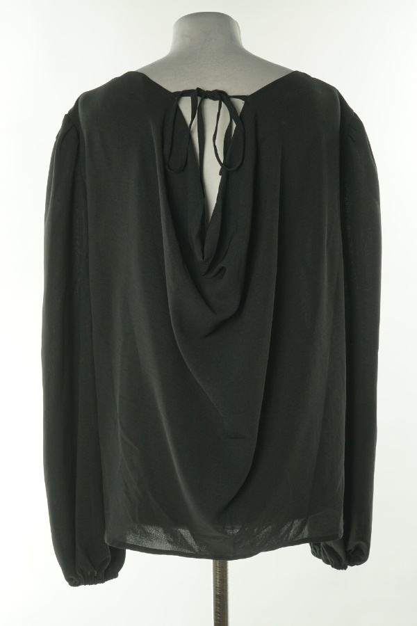 Bluzka czarna z długim ręąkwem - SHEIN zdjęcie 2