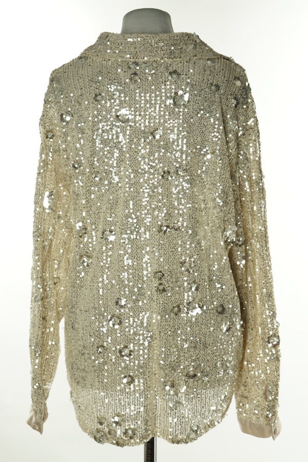 Koszula beżowa cekinowa, ZARA - ZARA zdjęcie 2