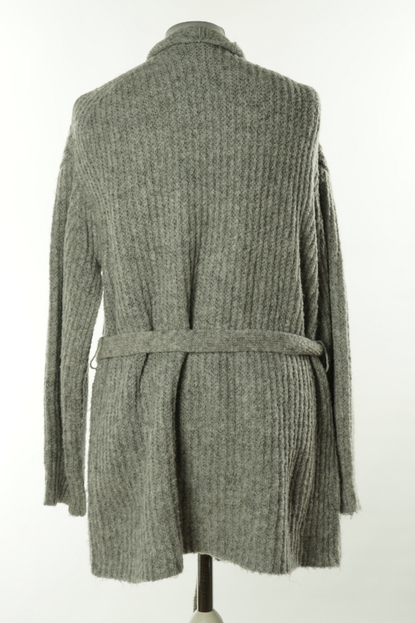 Narzutka szara sweterkowa z paskiem - PRIMARK zdjęcie 2