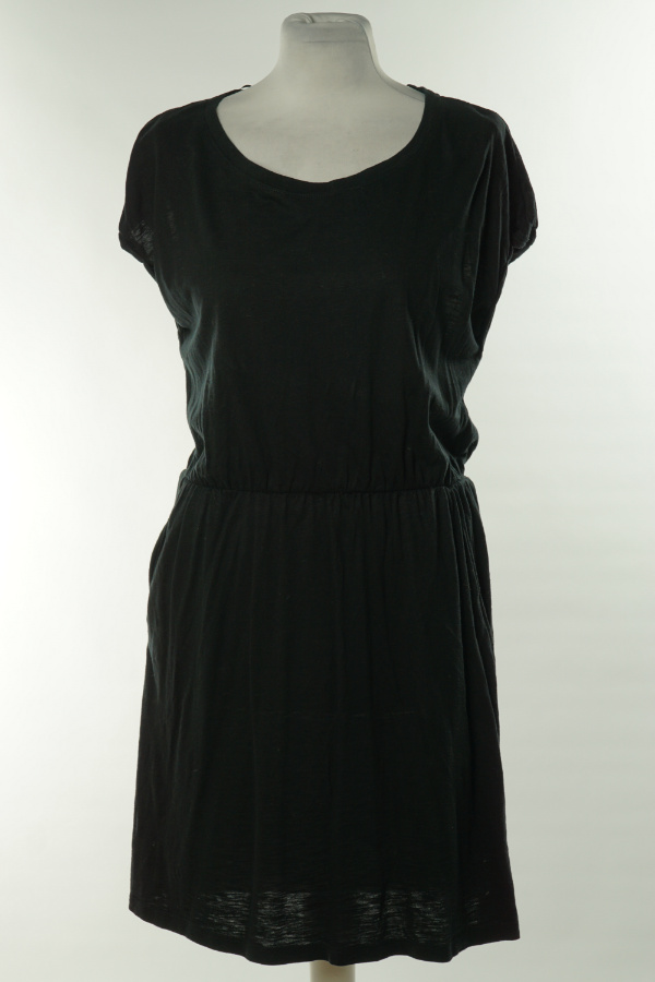 Sukienka czarna z gumką w talii H&M - H&M zdjęcie 1