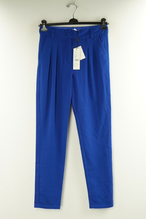 Spodnie kobaltowe z kantem - DARLING zdjęcie 1