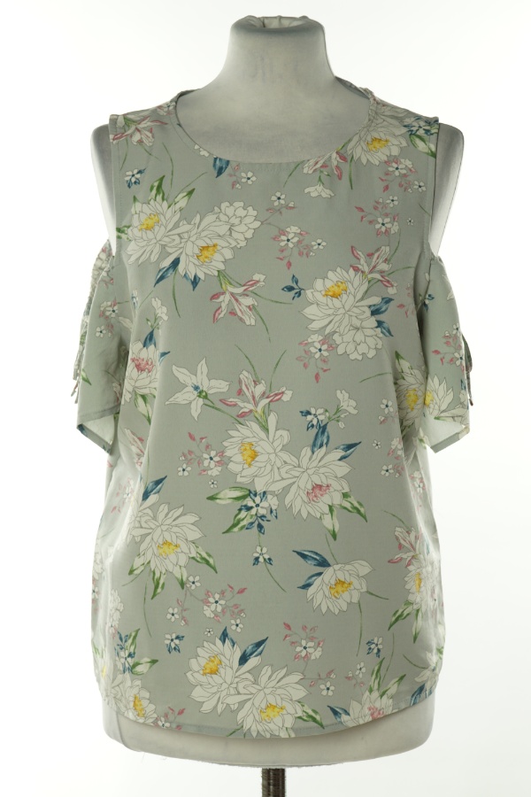 Bluzka szara w kwiatki - NEW LOOK zdjęcie 1